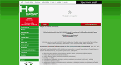 Desktop Screenshot of hosport.cz